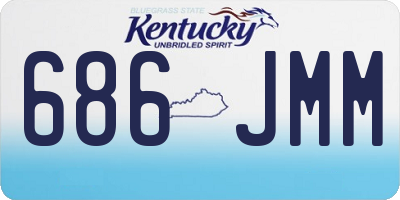 KY license plate 686JMM