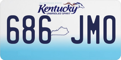 KY license plate 686JMO