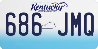 KY license plate 686JMQ