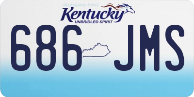KY license plate 686JMS