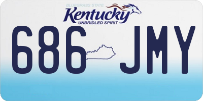 KY license plate 686JMY