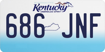 KY license plate 686JNF