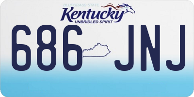 KY license plate 686JNJ