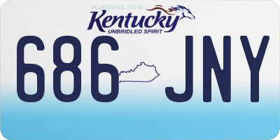 KY license plate 686JNY