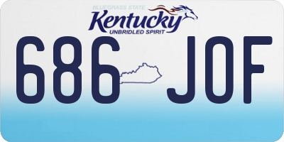 KY license plate 686JOF