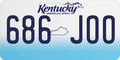 KY license plate 686JOO