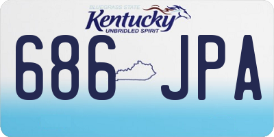 KY license plate 686JPA