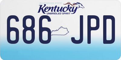 KY license plate 686JPD
