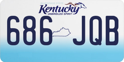 KY license plate 686JQB