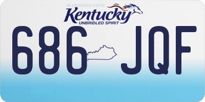 KY license plate 686JQF