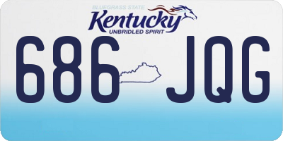 KY license plate 686JQG