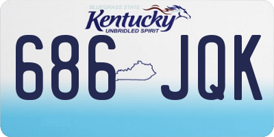 KY license plate 686JQK