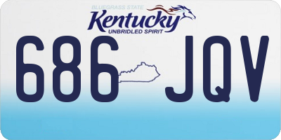 KY license plate 686JQV