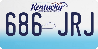 KY license plate 686JRJ