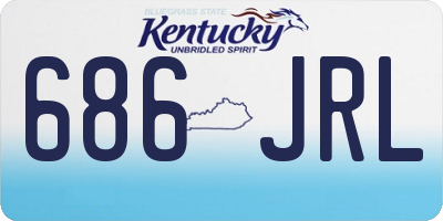 KY license plate 686JRL