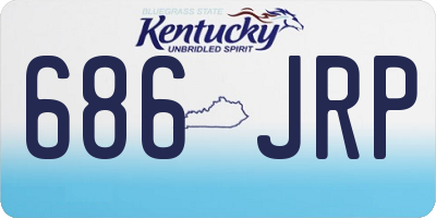 KY license plate 686JRP