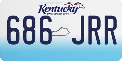 KY license plate 686JRR