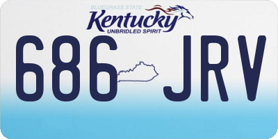 KY license plate 686JRV