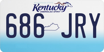 KY license plate 686JRY