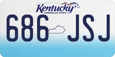 KY license plate 686JSJ