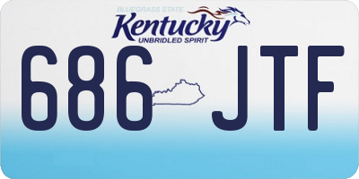 KY license plate 686JTF