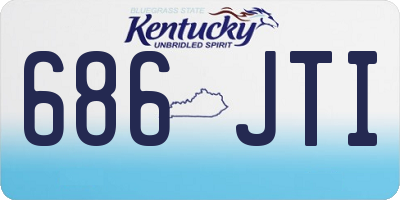 KY license plate 686JTI