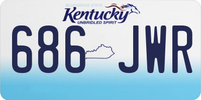KY license plate 686JWR