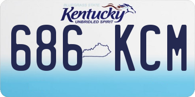 KY license plate 686KCM