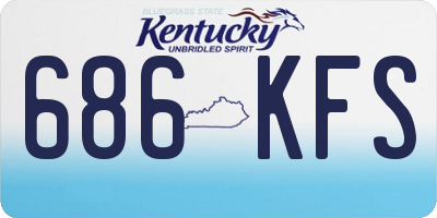 KY license plate 686KFS