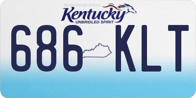 KY license plate 686KLT