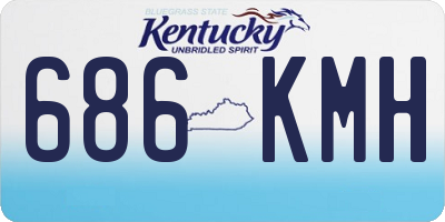 KY license plate 686KMH