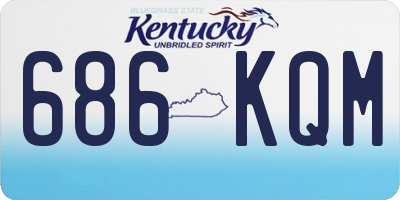 KY license plate 686KQM