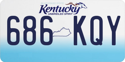 KY license plate 686KQY