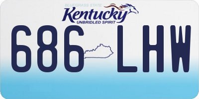 KY license plate 686LHW
