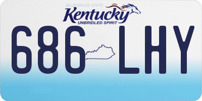 KY license plate 686LHY
