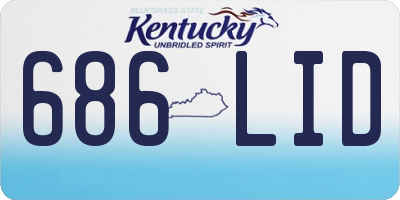 KY license plate 686LID