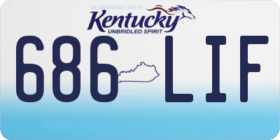 KY license plate 686LIF
