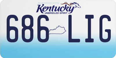 KY license plate 686LIG