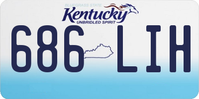 KY license plate 686LIH