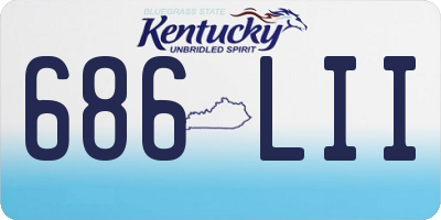 KY license plate 686LII