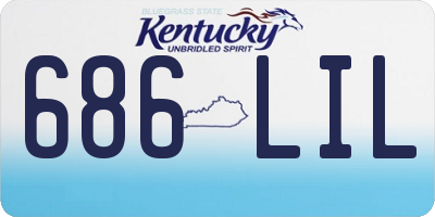 KY license plate 686LIL