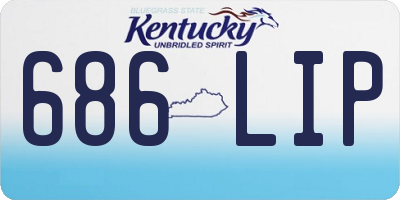 KY license plate 686LIP