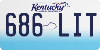 KY license plate 686LIT