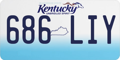 KY license plate 686LIY