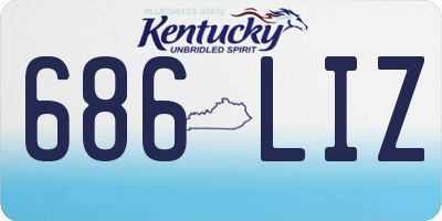 KY license plate 686LIZ