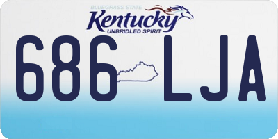 KY license plate 686LJA