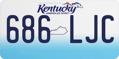 KY license plate 686LJC
