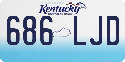 KY license plate 686LJD