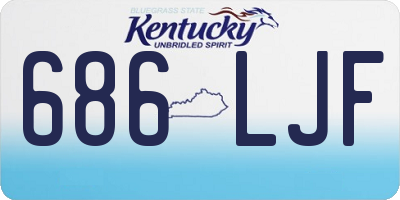 KY license plate 686LJF
