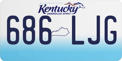 KY license plate 686LJG